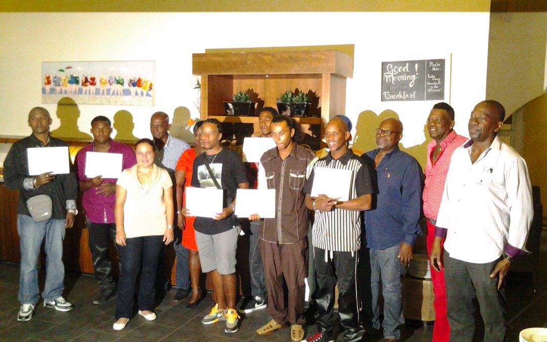 Nieuwe groep gecertificeerden van het job program Bonaire